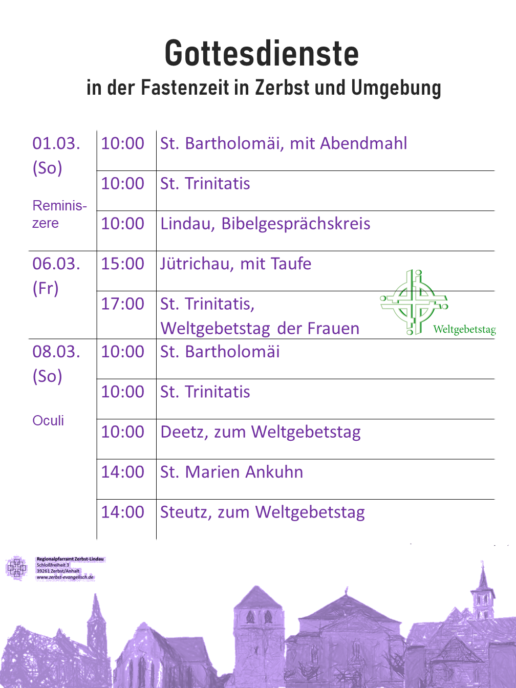 2026 02 24 Gottesdienste bis 08 Maerz